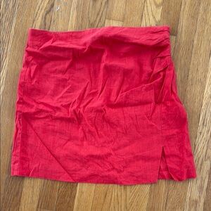 Mango Red Mini Skirt